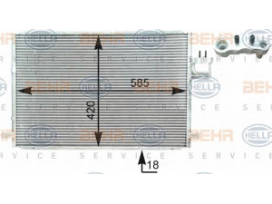 HELLA 8FC 351 303-001 kondensatorius, oro kondicionierius 
 Oro kondicionavimas -> Kondensatorius
0K2KB-61480