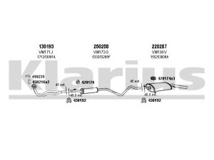 KLARIUS 930223E išmetimo sistema 
 Išmetimo sistema -> Išmetimo sistema, visa