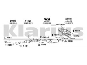 KLARIUS 940596E išmetimo sistema