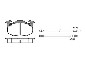KAWE 0144 14 stabdžių trinkelių rinkinys, diskinis stabdys 
 Techninės priežiūros dalys -> Papildomas remontas
95589273, 95624484, 6000008304