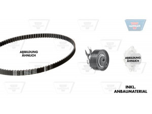 OPTIBELT KT 1285 W2 vandens siurblio ir paskirstymo diržo komplektas