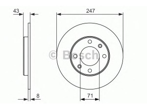 BOSCH 0 986 479 870 stabdžių diskas 
 Dviratė transporto priemonės -> Stabdžių sistema -> Stabdžių diskai / priedai
4246 G6, 4249 F5, 95 661 749, 96 012 770