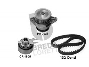 BREDA  LORETT KPA0142A vandens siurblio ir paskirstymo diržo komplektas 
 Diržinė pavara -> Paskirstymo diržas/komplektas -> Paskirstymo diržas/komplektas