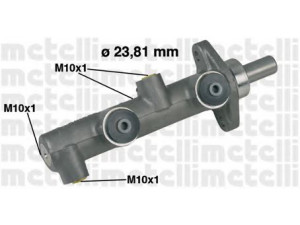 METELLI 05-0159 pagrindinis cilindras, stabdžiai 
 Stabdžių sistema -> Pagrindinis stabdžių cilindras
443 611 021