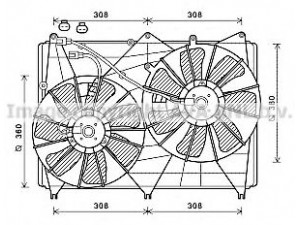AVA QUALITY COOLING SZ7513 ventiliatorius, radiatoriaus 
 Aušinimo sistema -> Oro aušinimas