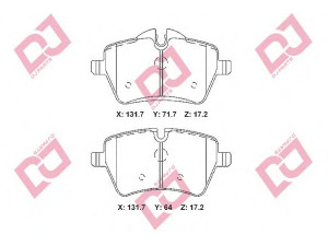 DJ PARTS BP2343 stabdžių trinkelių rinkinys, diskinis stabdys 
 Techninės priežiūros dalys -> Papildomas remontas
34116770251, 34116778320, 34119804735