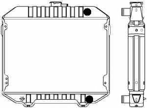 SAKURA  Automotive 1461-0208 radiatorius, variklio aušinimas
