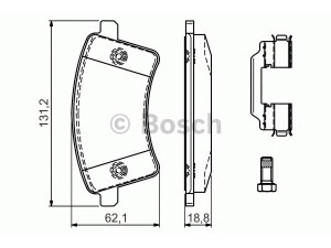 BOSCH 0 986 494 612 stabdžių trinkelių rinkinys, diskinis stabdys 
 Techninės priežiūros dalys -> Papildomas remontas
415 421 03 10, 415 421 06 10, 415 430 00 22