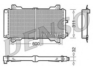 DENSO DRM10012 radiatorius, variklio aušinimas 
 Aušinimo sistema -> Radiatorius/alyvos aušintuvas -> Radiatorius/dalys
81AB8005DG