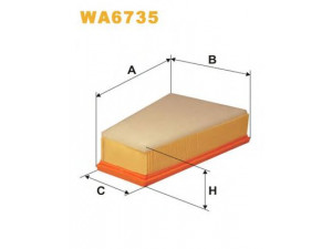 WIX FILTERS WA6735 oro filtras 
 Filtrai -> Oro filtras
1444 WJ, 1444J0, 1444 WJ, 1444H9