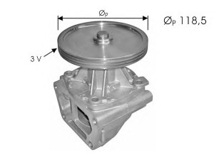 PROTECHNIC PRW0624 vandens siurblys 
 Aušinimo sistema -> Vandens siurblys/tarpiklis -> Vandens siurblys
5893337, 5894581, 71719684, 71719697