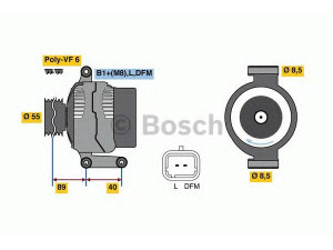 BOSCH 0 986 042 720 kintamosios srovės generatorius 
 Elektros įranga -> Kint. sr. generatorius/dalys -> Kintamosios srovės generatorius
77 00 427 932, 77 00 434 899, 77 00 872 835