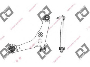 DJ PARTS DA1106 vikšro valdymo svirtis 
 Ašies montavimas/vairavimo mechanizmas/ratai -> Valdymo svirtis/pasukamosios svirties sujungimas -> Vairo trauklės (valdymo svirtis, išilginis balansyras, diago
MR403419