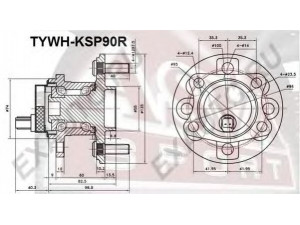 ASVA TYWH-KSP90R rato stebulė 
 Ašies montavimas/vairavimo mechanizmas/ratai -> Rato stebulė/montavimas -> Rato stebulė
42450-0D050, 42450-52060, 42450-52060