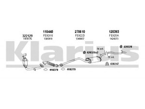 KLARIUS 361826E išmetimo sistema