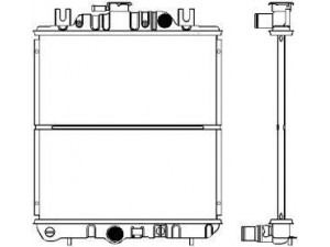 SAKURA  Automotive 1090-0102 radiatorius, variklio aušinimas