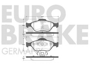 EUROBRAKE 5502222557 stabdžių trinkelių rinkinys, diskinis stabdys 
 Techninės priežiūros dalys -> Papildomas remontas
1101462, 1101463, 1101464, 1128463