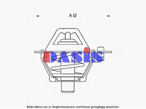 AKS DASIS 750966N termostatas, aušinimo skystis 
 Aušinimo sistema -> Termostatas/tarpiklis -> Thermostat