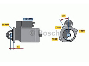 BOSCH 0 001 368 310 starteris 
 Elektros įranga -> Starterio sistema -> Starteris
1516780R, 51 26201 7143