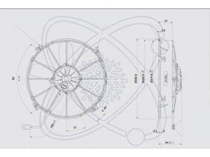ELECTRO AUTO 32F0004 ventiliatorius, radiatoriaus
