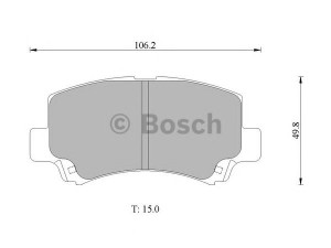 BOSCH 0 986 AB1 460 stabdžių trinkelių rinkinys, diskinis stabdys 
 Techninės priežiūros dalys -> Papildomas remontas
1V6M3328Z, MN-327, 55810 75F00 000