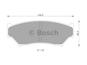 BOSCH 0 986 505 959 stabdžių trinkelių rinkinys, diskinis stabdys 
 Techninės priežiūros dalys -> Papildomas remontas
1A51-33-23Z, 1V6G3328Z, MN-294M