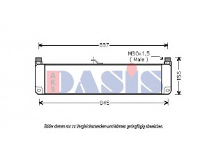 AKS DASIS 396004N alyvos aušintuvas, variklio alyva
5001857538