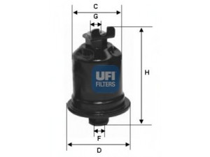 UFI 31.585.00 kuro filtras 
 Techninės priežiūros dalys -> Papildomas remontas
23300-11150, 23300-19385