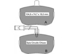 VEMA 831340 stabdžių trinkelių rinkinys, diskinis stabdys
93806190, 93806190, 99815761, 1571570