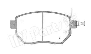 IPS Parts IBD-1167 stabdžių trinkelių rinkinys, diskinis stabdys 
 Techninės priežiūros dalys -> Papildomas remontas
41060-CG00J, 41060-CG091