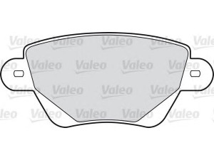 VALEO 598527 stabdžių trinkelių rinkinys, diskinis stabdys 
 Techninės priežiūros dalys -> Papildomas remontas
7701207187
