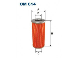 FILTRON OM614 alyvos filtras 
 Techninės priežiūros dalys -> Techninės priežiūros intervalai
105000604000, 105000631700, 105140603000