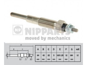 NIPPARTS J5713005 kaitinimo žvakė 
 Kibirkšties / kaitinamasis uždegimas -> Kaitinimo kaištis
RFG1-18-601, RFN1-18-601, RFN1-18-601A