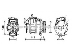 AVA QUALITY COOLING BWK429 kompresorius, oro kondicionierius 
 Oro kondicionavimas -> Kompresorius/dalys
64509174806, 64529122705