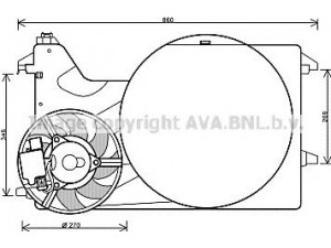 AVA QUALITY COOLING FD7546 ventiliatorius, radiatoriaus 
 Aušinimo sistema -> Oro aušinimas
4853398, 5048486, 8C168C607AB, 8C168C607AC