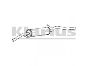 KLARIUS 260784 vidurinis duslintuvas 
 Išmetimo sistema -> Duslintuvas
1036580, 1109795, 1206008