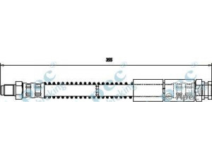 APEC braking HOS3230 stabdžių žarnelė 
 Stabdžių sistema -> Stabdžių žarnelės
91515816, 480629