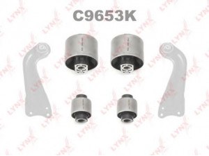 LYNXauto C9653K valdymo svirties/išilginių svirčių įvorė 
 Ašies montavimas/vairavimo mechanizmas/ratai -> Valdymo svirtis/pasukamosios svirties sujungimas -> Montavimas/sutvirtinimas
1K0 505 541 B, 1K0 505 541 C, 1K0 505 541 D