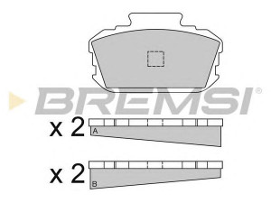 BREMSI BP2048 stabdžių trinkelių rinkinys, diskinis stabdys 
 Techninės priežiūros dalys -> Papildomas remontas
4106016508, 4106016509, 41060A1000
