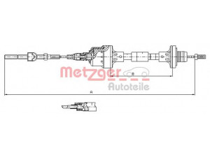 METZGER 11.2561 sankabos trosas 
 Dviratė transporto priemonės -> Kabeliai ir tachometro velenaai -> Sankabos trosas
669189, 90522146, 90522456