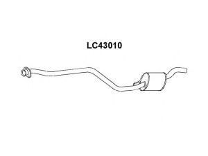 VENEPORTE LC43010 vidurinis duslintuvas 
 Išmetimo sistema -> Duslintuvas
7667084