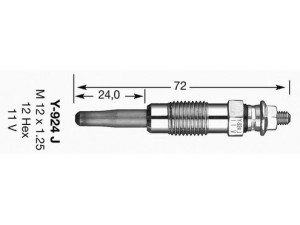 NGK 7906 kaitinimo žvakė 
 Kibirkšties / kaitinamasis uždegimas -> Kaitinimo kaištis
000 159 81 01, 001 159 35 01, A 000 159 81 01