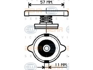 HELLA 8MY 376 768-141 dangtelis, radiatorius