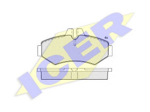 ICER 141289 stabdžių trinkelių rinkinys, diskinis stabdys 
 Techninės priežiūros dalys -> Papildomas remontas
05103557AA, 000 420 97 20, 000 423 65 10