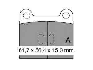 VEMA 831110 stabdžių trinkelių rinkinys, diskinis stabdys
811698151, 823698151, 823698151A