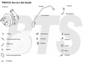 BTS Turbo T981532 kompresorius, įkrovimo sistema 
 Išmetimo sistema -> Turbokompresorius