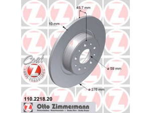 ZIMMERMANN 110.2218.20 stabdžių diskas 
 Stabdžių sistema -> Diskinis stabdys -> Stabdžių diskas
464 69 908, 465 42 702