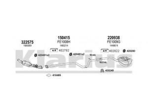 KLARIUS 361957E išmetimo sistema 
 Išmetimo sistema -> Išmetimo sistema, visa