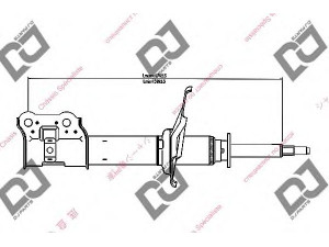 DJ PARTS DS1262GS amortizatorius 
 Pakaba -> Amortizatorius
5466122000, 5466122150, 5466122152