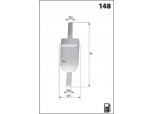 MECAFILTER ELG5213 kuro filtras 
 Techninės priežiūros dalys -> Papildomas remontas
1178753, 0014772101, 0014773301